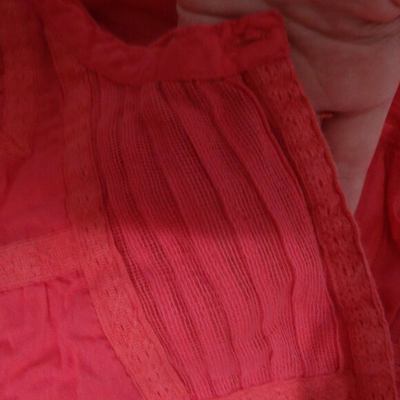 women's Jessica size 6 hot pink button up top - Picture 3 of 8